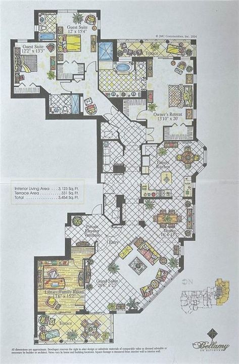 出租: $13,500 (3 贝兹, 3 浴室, 3166 平方英尺)