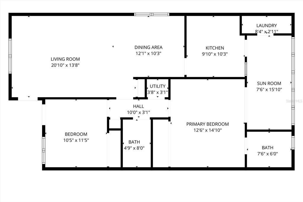 For Sale: $149,900 (2 beds, 2 baths, 910 Square Feet)