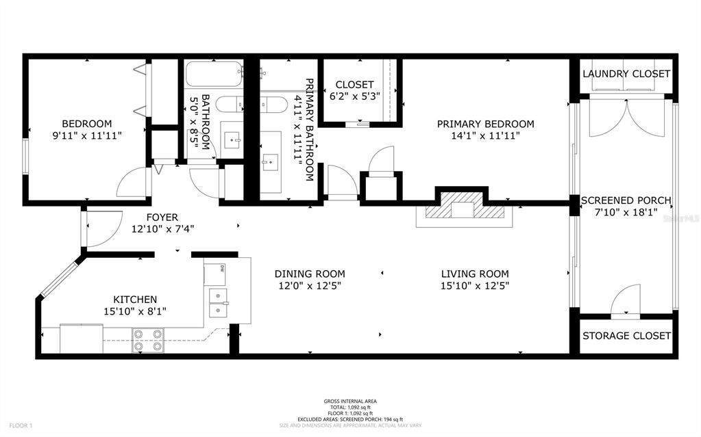 For Sale: $239,500 (2 beds, 2 baths, 1065 Square Feet)