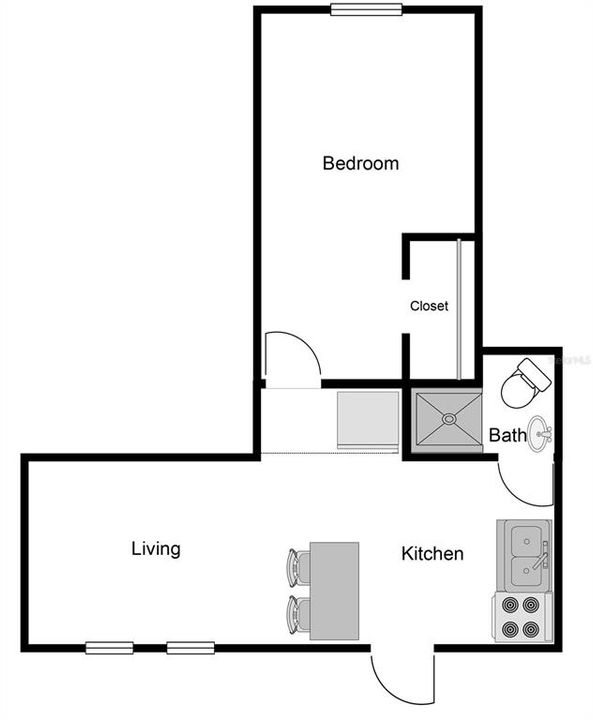 For Rent: $1,450 (1 beds, 1 baths, 350 Square Feet)