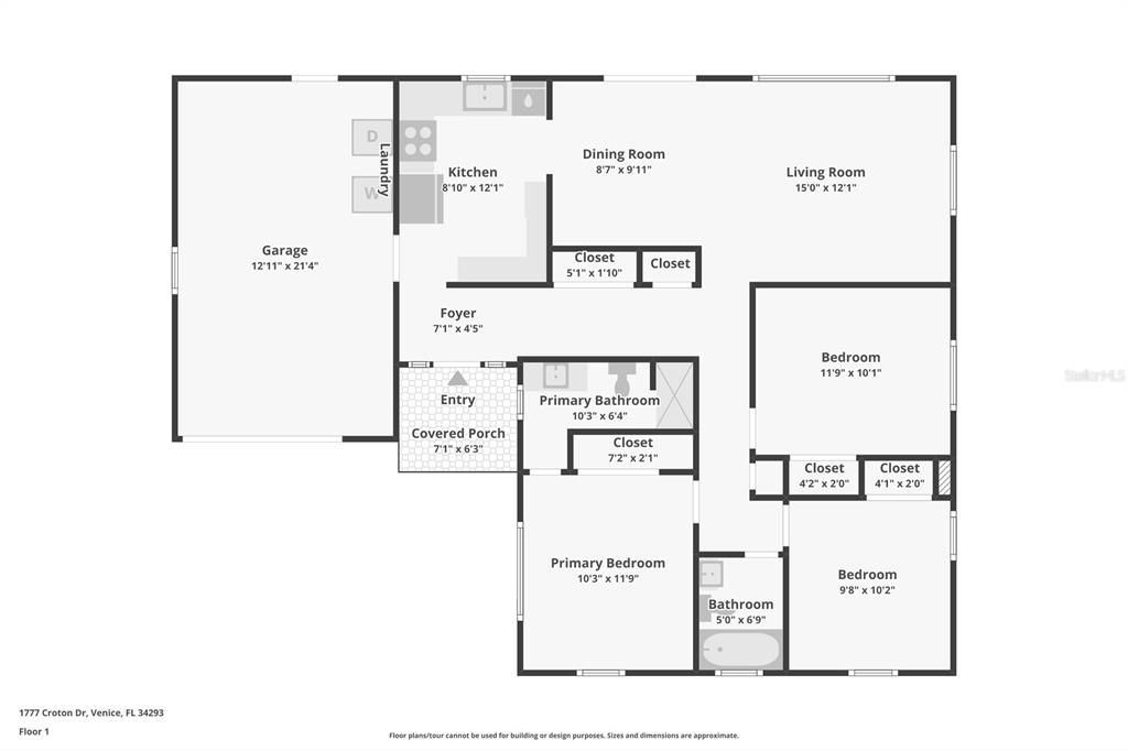 En Venta: $295,000 (3 camas, 2 baños, 1125 Pies cuadrados)