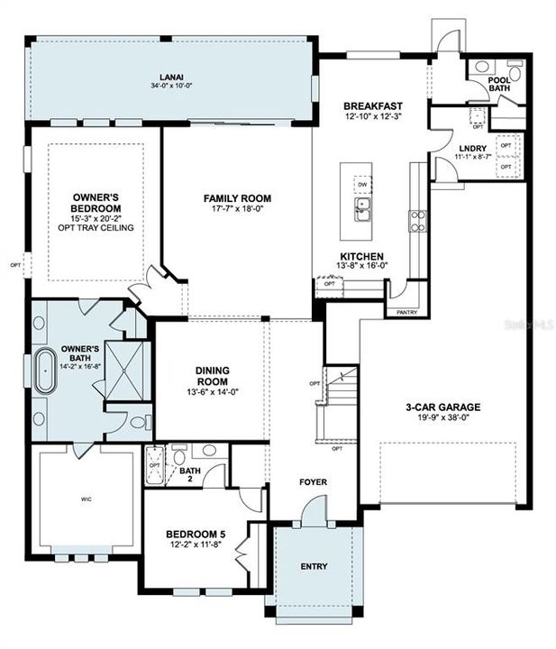 合同活跃: $1,099,990 (5 贝兹, 4 浴室, 4076 平方英尺)