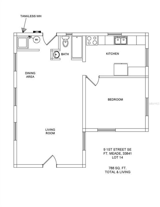 待售: $139,950 (1 贝兹, 1 浴室, 788 平方英尺)