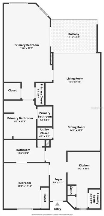 En Venta: $399,000 (2 camas, 2 baños, 1351 Pies cuadrados)