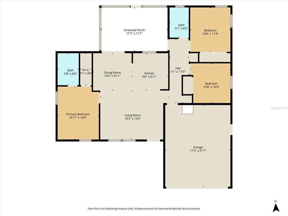 For Sale: $245,000 (3 beds, 2 baths, 1197 Square Feet)