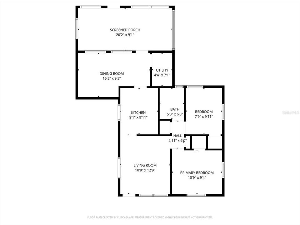 For Sale: $260,000 (2 beds, 1 baths, 552 Square Feet)