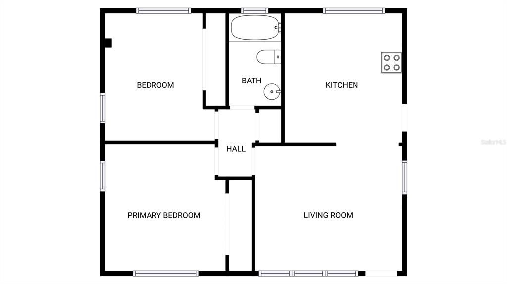 На продажу: $231,000 (2 спален, 1 ванн, 752 Квадратных фут)