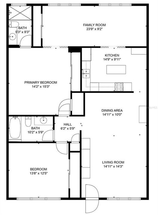 En Venta: $99,900 (2 camas, 2 baños, 1400 Pies cuadrados)