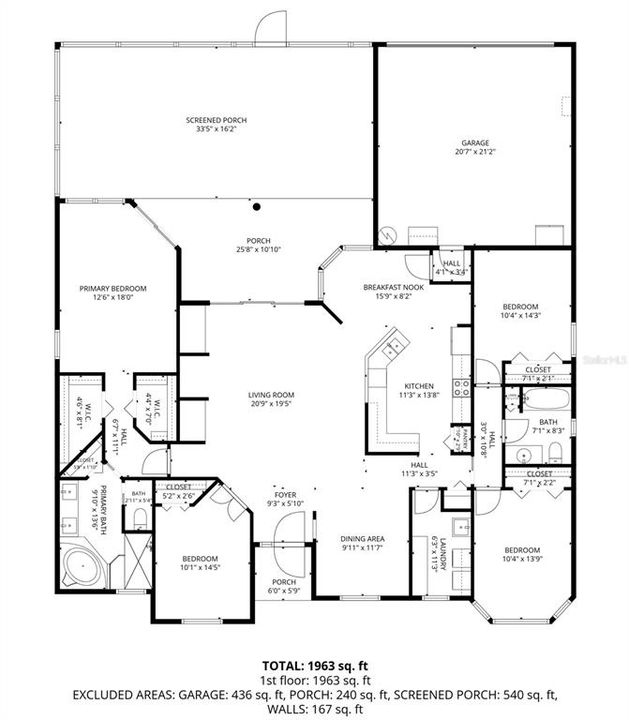 На продажу: $600,000 (4 спален, 2 ванн, 2133 Квадратных фут)