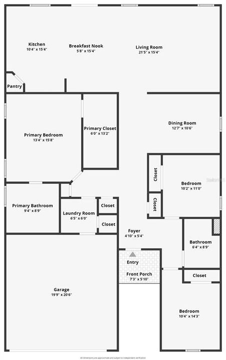 На продажу: $499,900 (3 спален, 2 ванн, 1878 Квадратных фут)