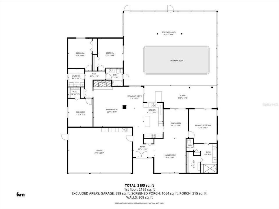 На продажу: $825,000 (4 спален, 2 ванн, 2411 Квадратных фут)