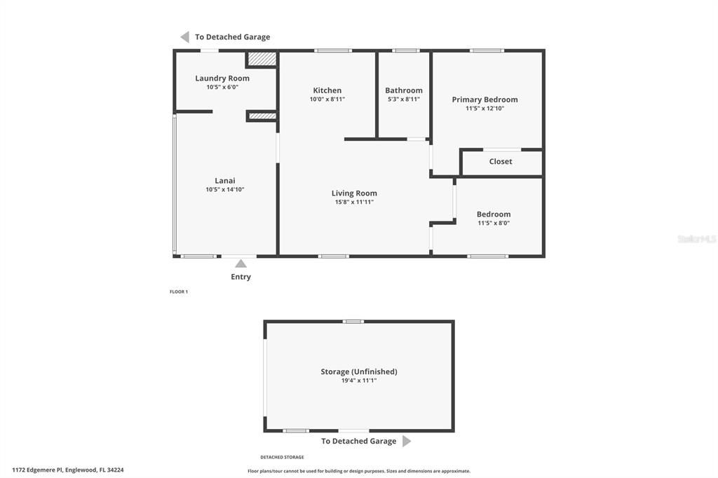 На продажу: $269,900 (2 спален, 1 ванн, 696 Квадратных фут)