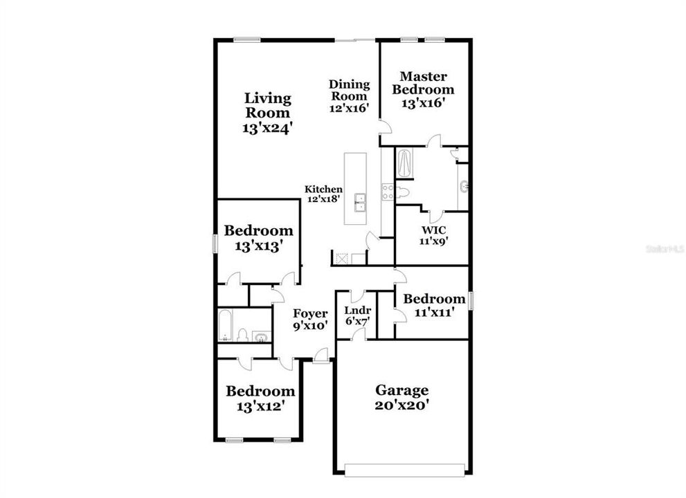 出租: $1,955 (3 贝兹, 2 浴室, 1307 平方英尺)