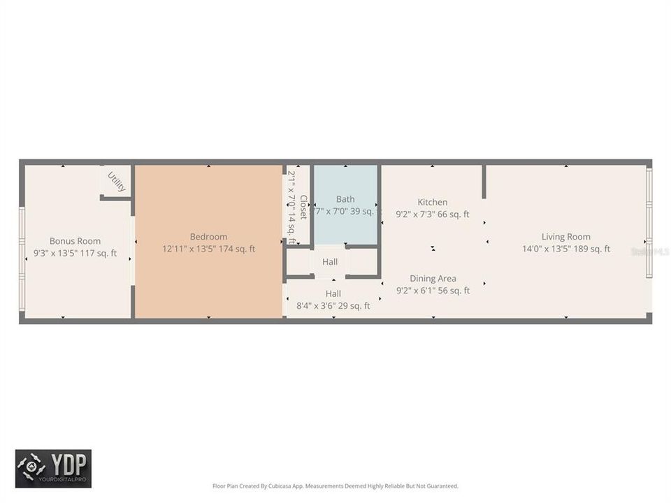 На продажу: $75,000 (1 спален, 1 ванн, 595 Квадратных фут)