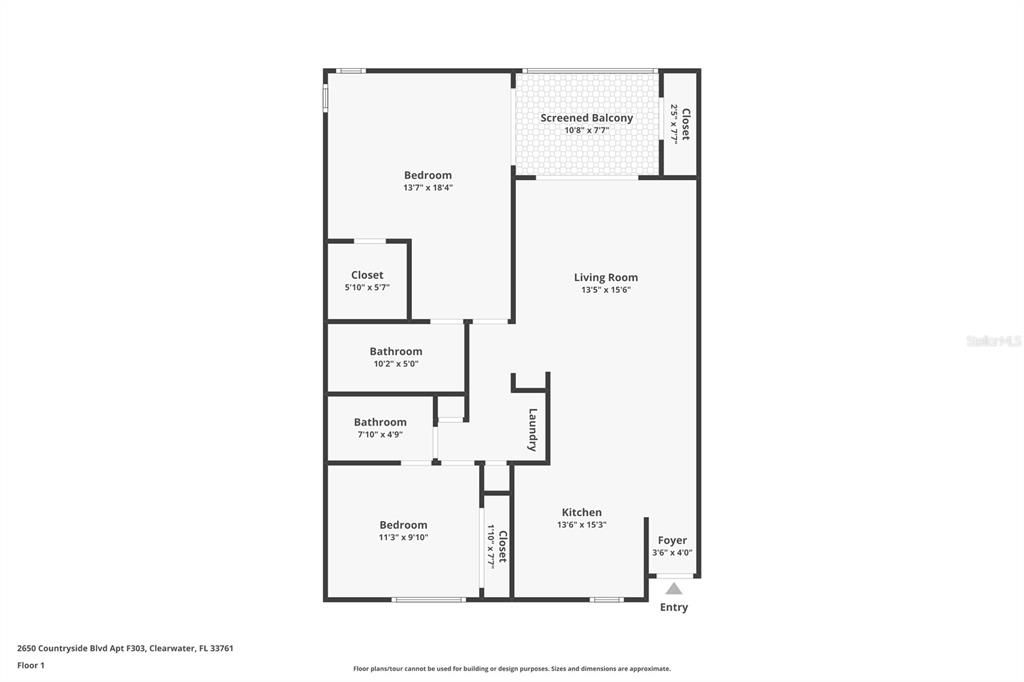 For Rent: $1,795 (2 beds, 2 baths, 1110 Square Feet)
