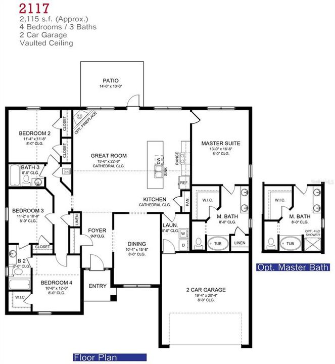 For Sale: $384,100 (4 beds, 3 baths, 2117 Square Feet)