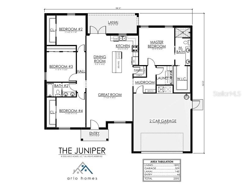 На продажу: $489,000 (4 спален, 2 ванн, 1878 Квадратных фут)