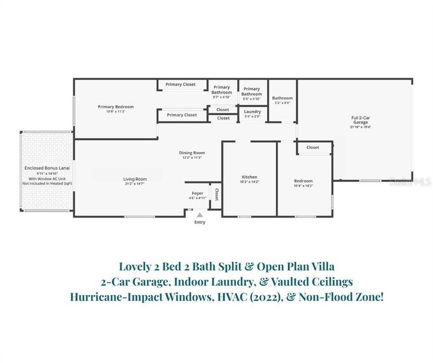 For Sale: $349,900 (2 beds, 2 baths, 1332 Square Feet)