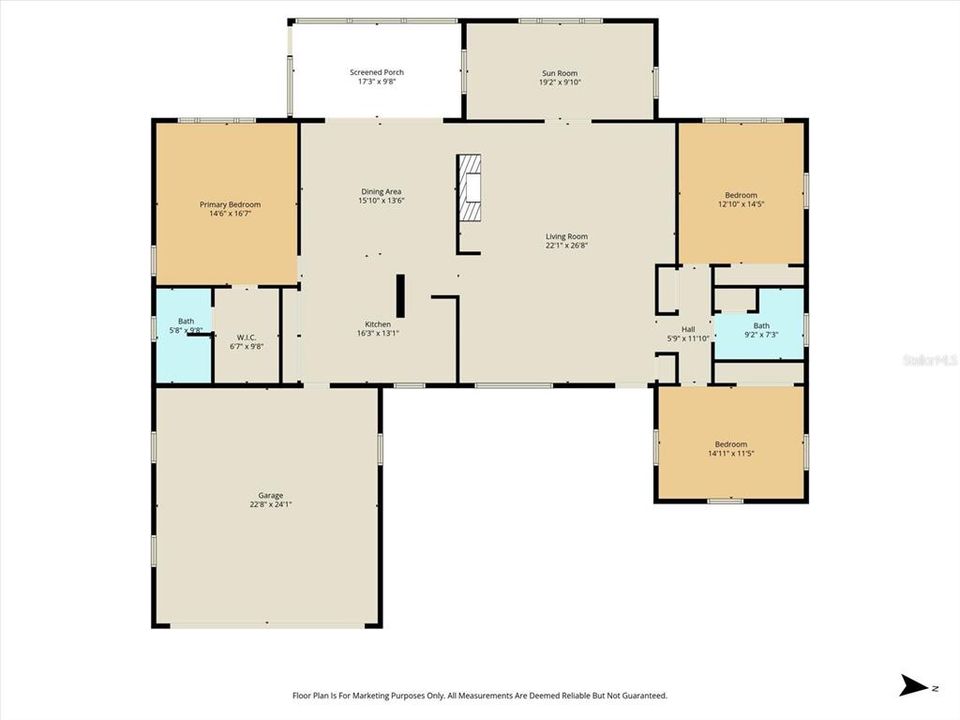 На продажу: $309,900 (3 спален, 2 ванн, 2096 Квадратных фут)