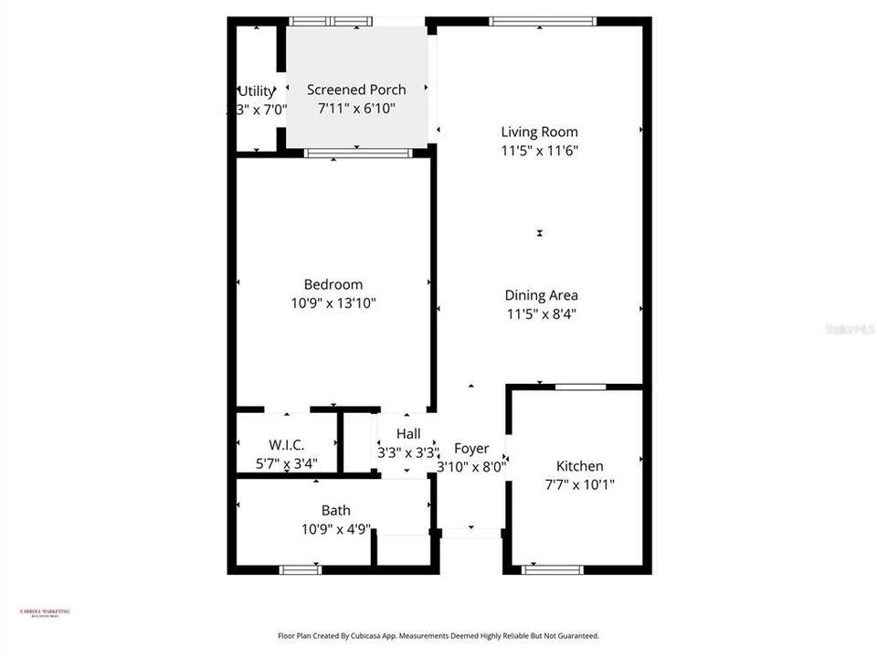 На продажу: $110,000 (1 спален, 1 ванн, 645 Квадратных фут)