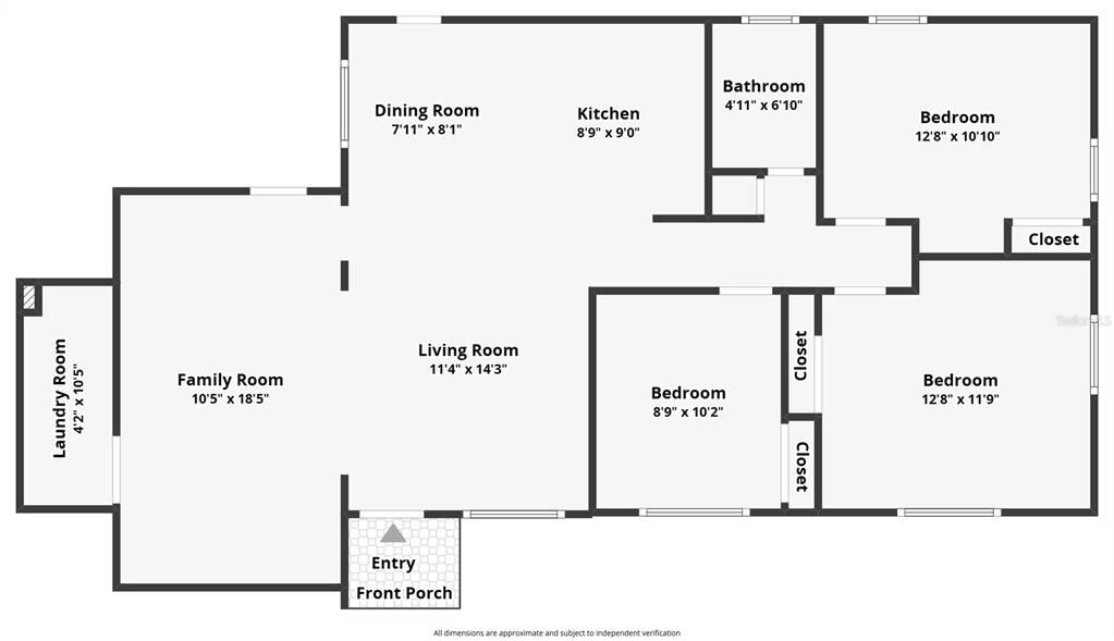 На продажу: $334,900 (3 спален, 1 ванн, 1139 Квадратных фут)