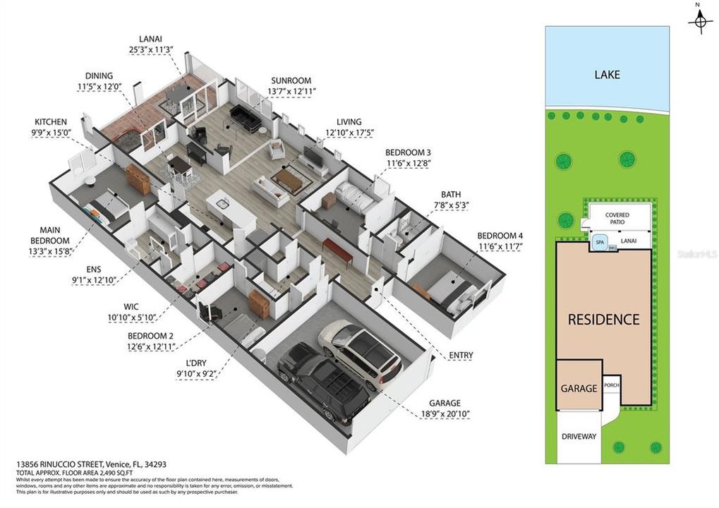 На продажу: $600,000 (4 спален, 2 ванн, 2178 Квадратных фут)