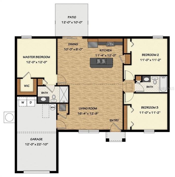 For Sale: $224,900 (3 beds, 2 baths, 1264 Square Feet)