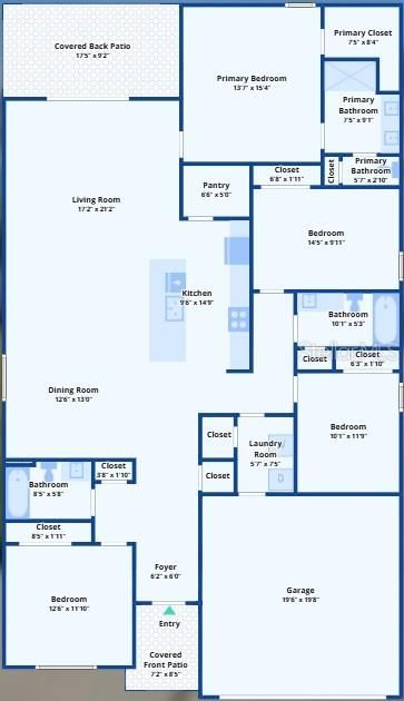 待售: $370,000 (4 贝兹, 3 浴室, 2106 平方英尺)