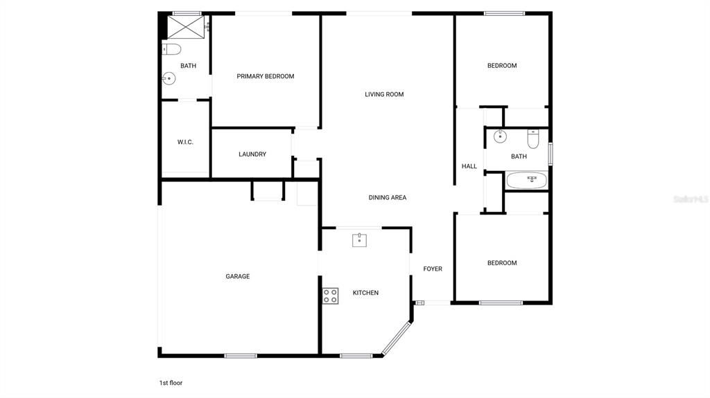 На продажу: $305,000 (3 спален, 2 ванн, 1494 Квадратных фут)