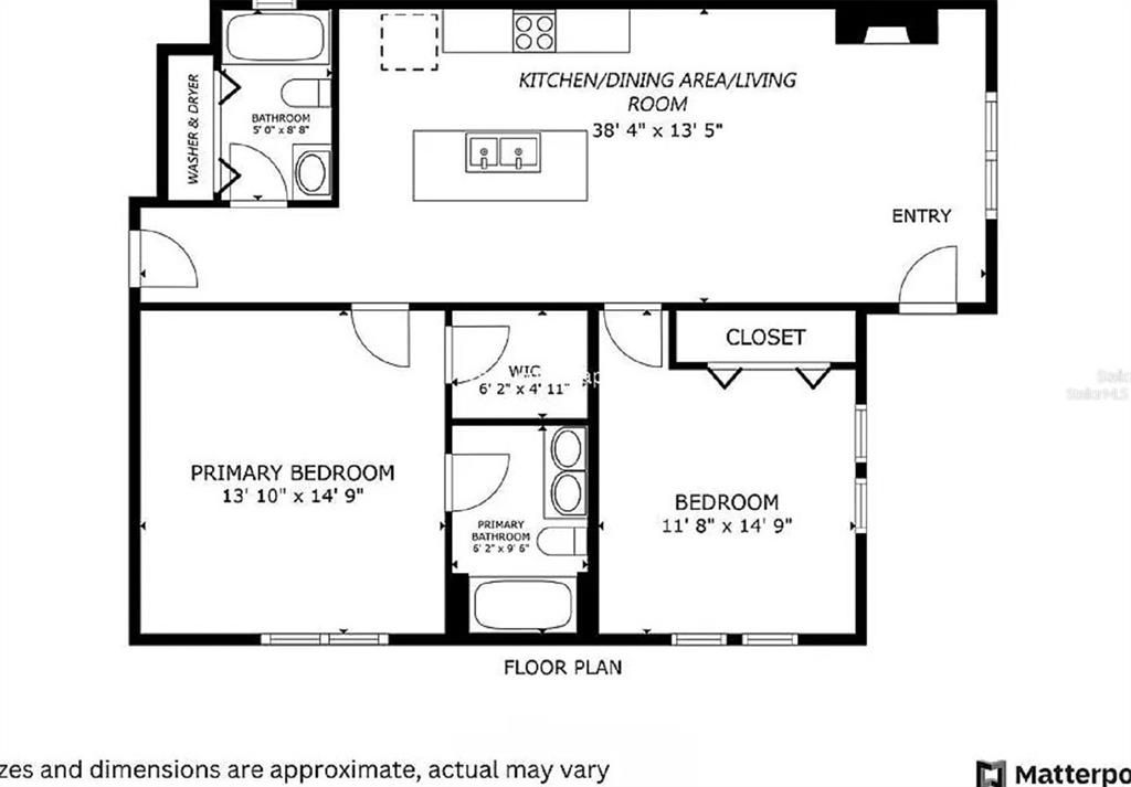 В аренду: $2,900 (2 спален, 2 ванн, 954 Квадратных фут)