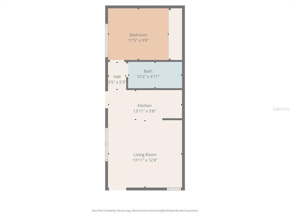 В аренду: $1,250 (1 спален, 1 ванн, 550 Квадратных фут)