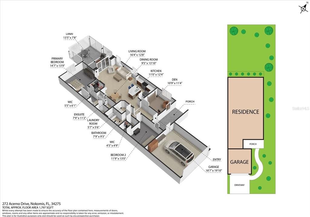 На продажу: $379,900 (2 спален, 2 ванн, 1524 Квадратных фут)