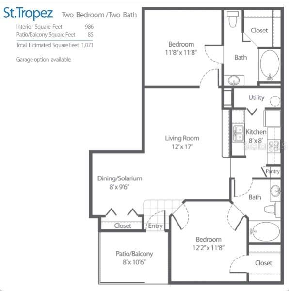 En Venta: $315,000 (2 camas, 2 baños, 925 Pies cuadrados)