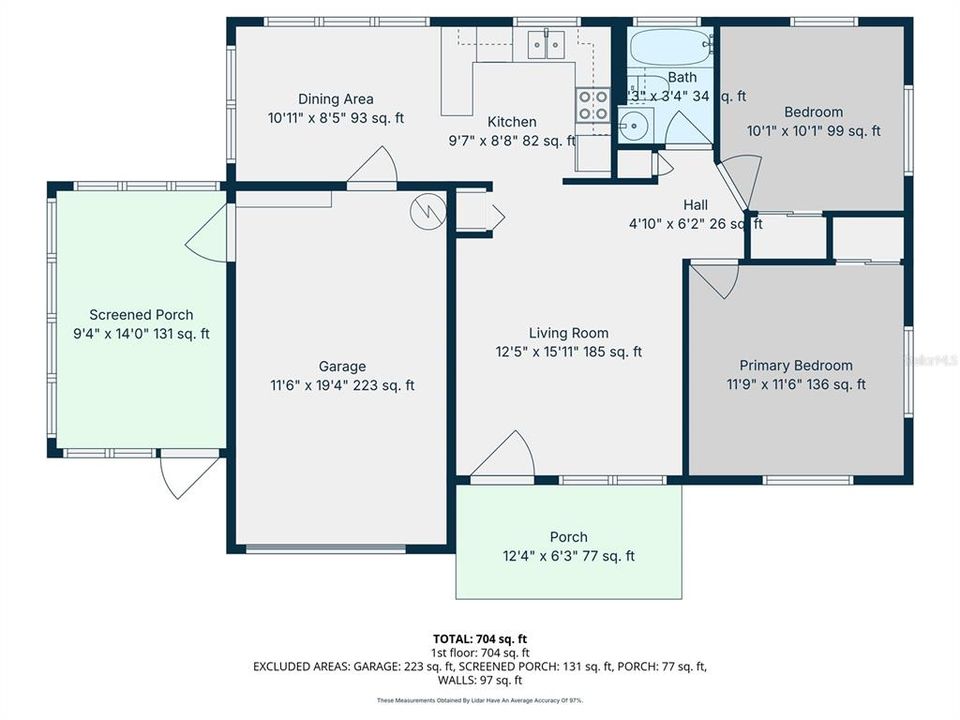 For Sale: $288,000 (2 beds, 1 baths, 782 Square Feet)