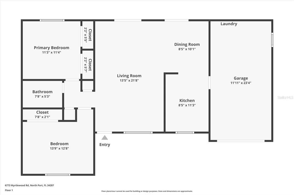 For Sale: $178,800 (2 beds, 1 baths, 903 Square Feet)