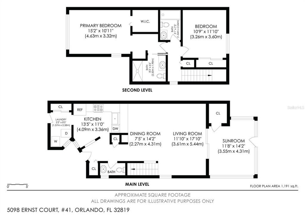 For Sale: $225,000 (2 beds, 2 baths, 1230 Square Feet)