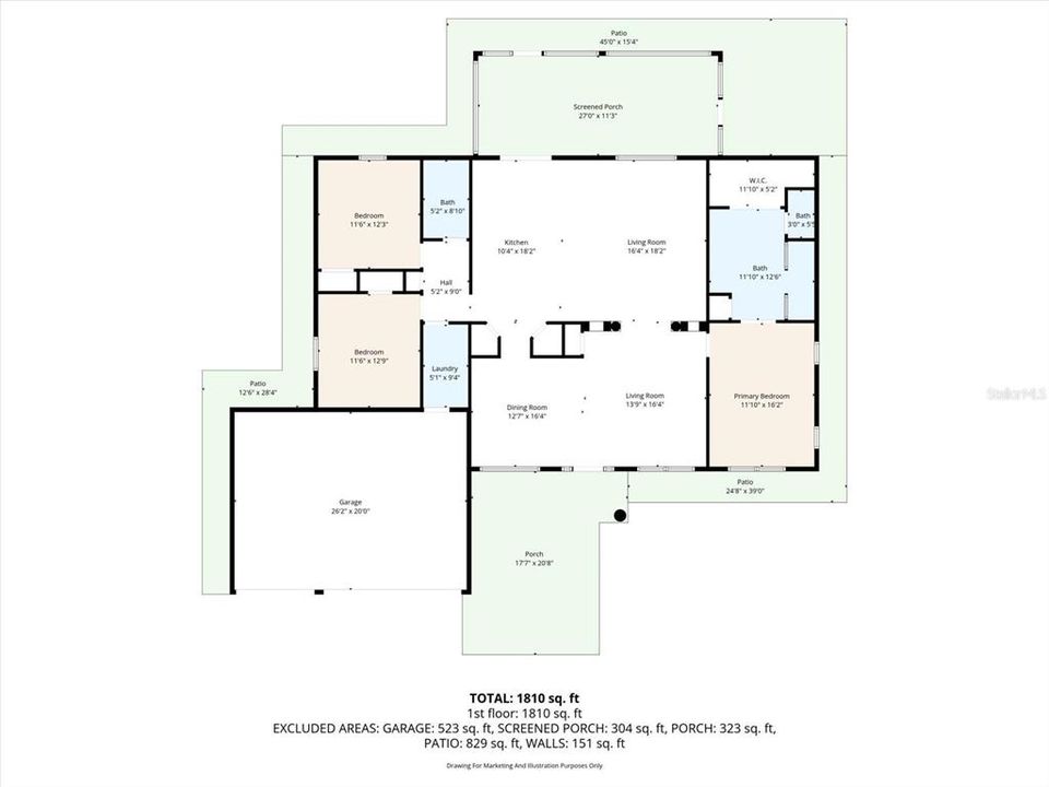 For Sale: $355,000 (3 beds, 2 baths, 1966 Square Feet)