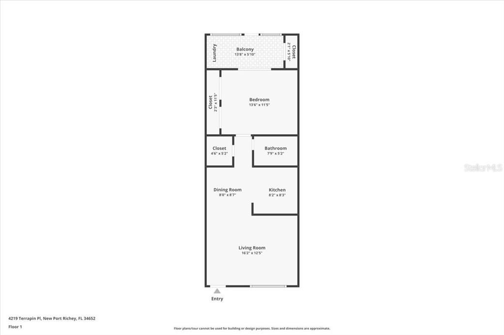 For Sale: $79,900 (1 beds, 1 baths, 624 Square Feet)