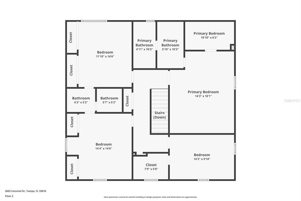 На продажу: $1,025,000 (4 спален, 2 ванн, 2848 Квадратных фут)