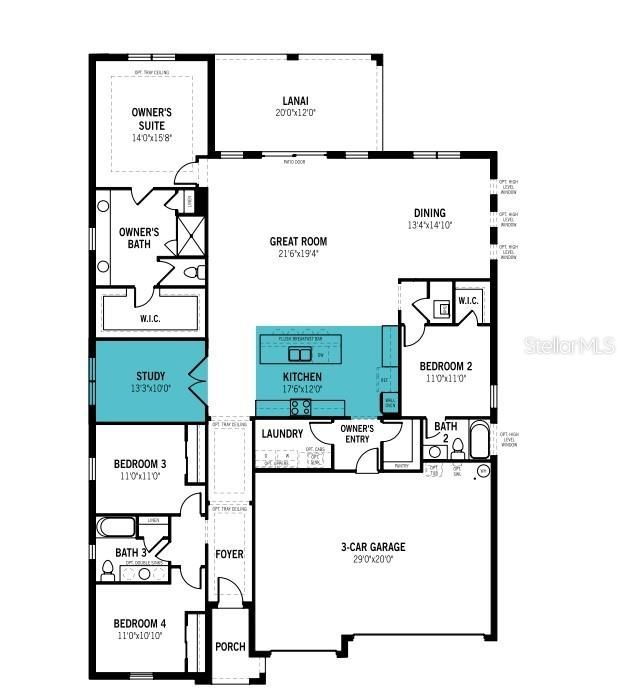 На продажу: $568,947 (4 спален, 3 ванн, 2806 Квадратных фут)