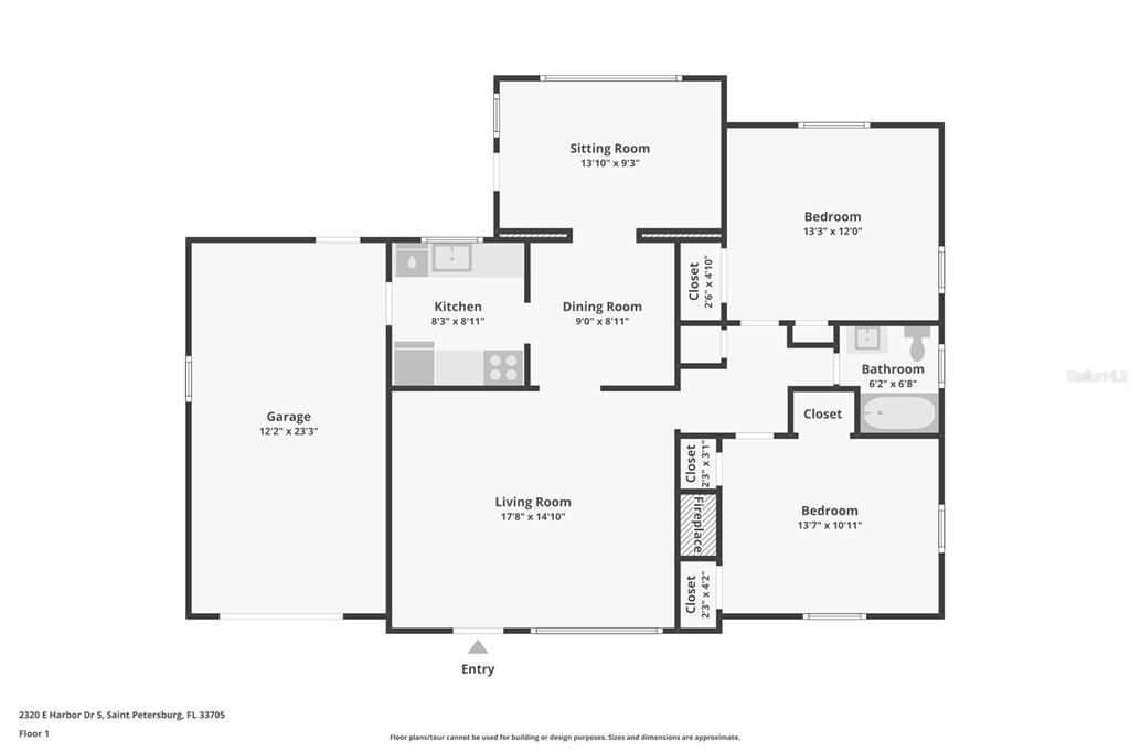En Venta: $295,000 (2 camas, 1 baños, 1020 Pies cuadrados)