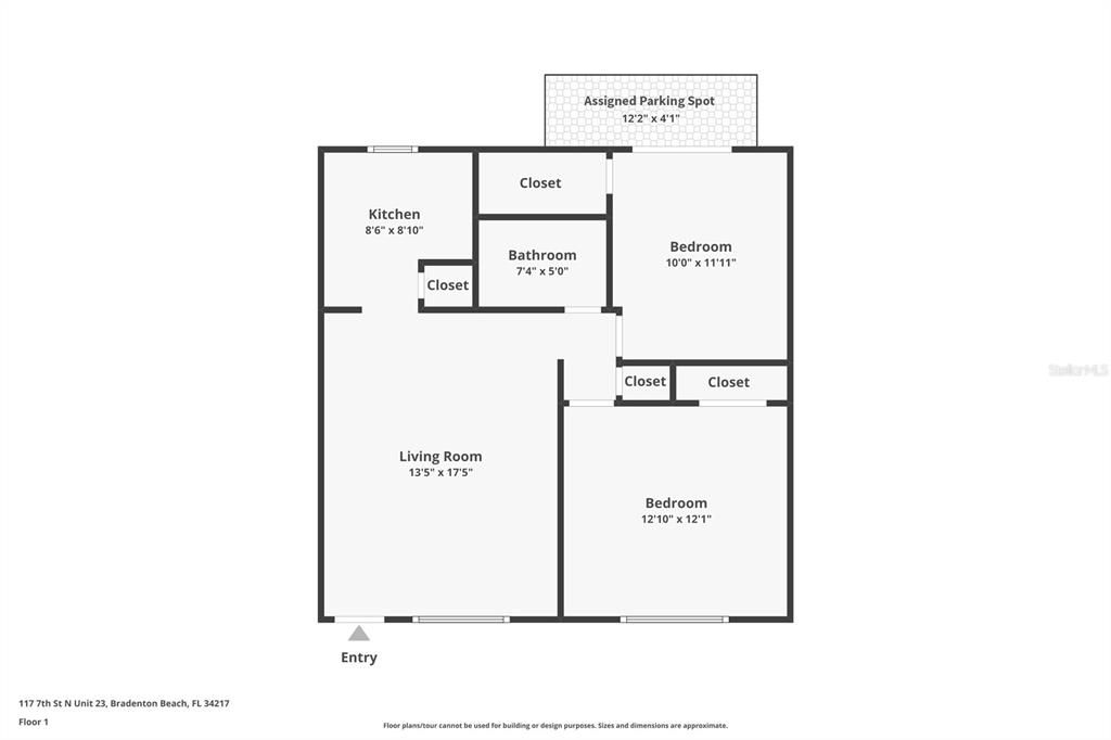 For Sale: $500,000 (2 beds, 1 baths, 729 Square Feet)