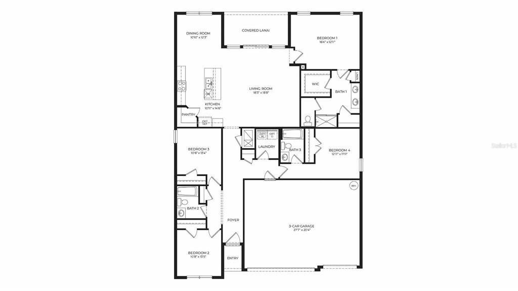 For Sale: $379,990 (4 beds, 3 baths, 2020 Square Feet)