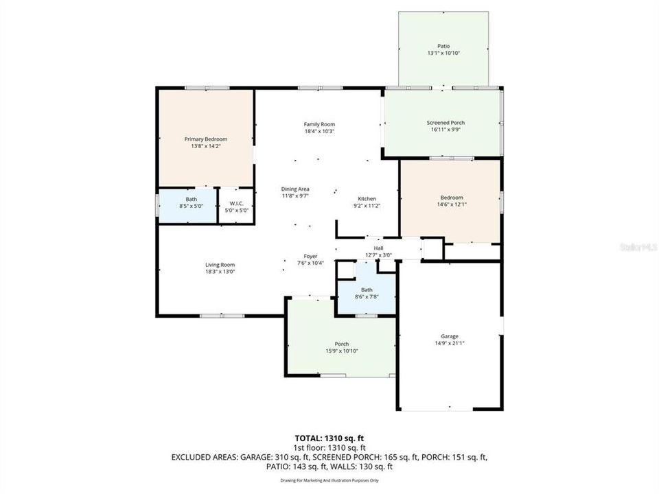 For Sale: $224,900 (2 beds, 2 baths, 1418 Square Feet)