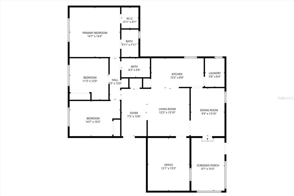 На продажу: $269,000 (3 спален, 2 ванн, 1681 Квадратных фут)