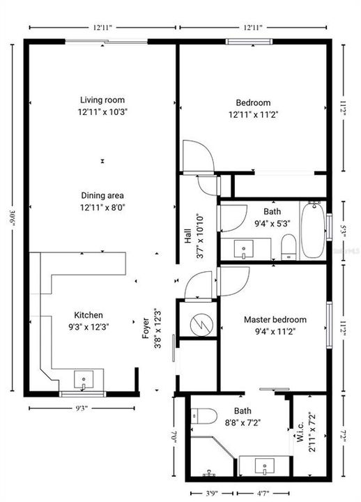 For Rent: $3,250 (2 beds, 2 baths, 864 Square Feet)