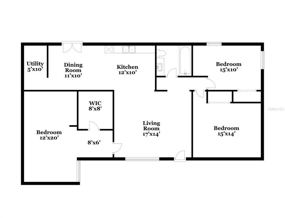 出租: $1,675 (3 贝兹, 1 浴室, 1064 平方英尺)