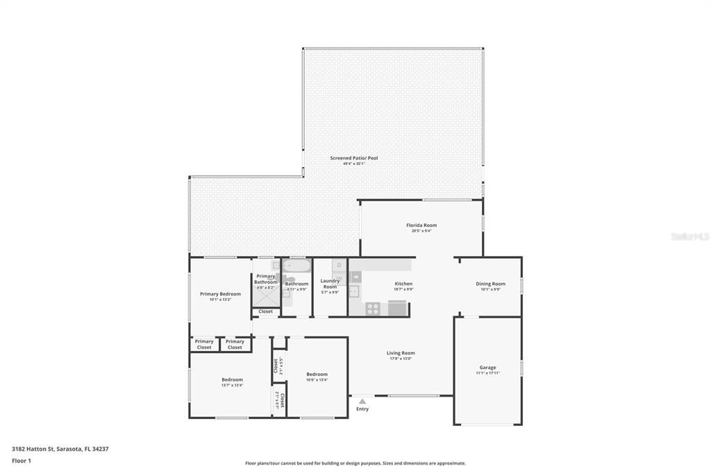 На продажу: $490,000 (3 спален, 2 ванн, 1530 Квадратных фут)
