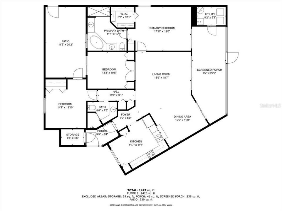 For Sale: $297,000 (3 beds, 2 baths, 1341 Square Feet)