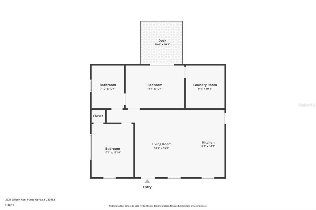 For Sale: $210,000 (2 beds, 1 baths, 832 Square Feet)